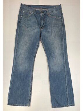 Levi's 527 Men's 33x32 Slim Bootcut Blue Denim Jeans Medium Wash